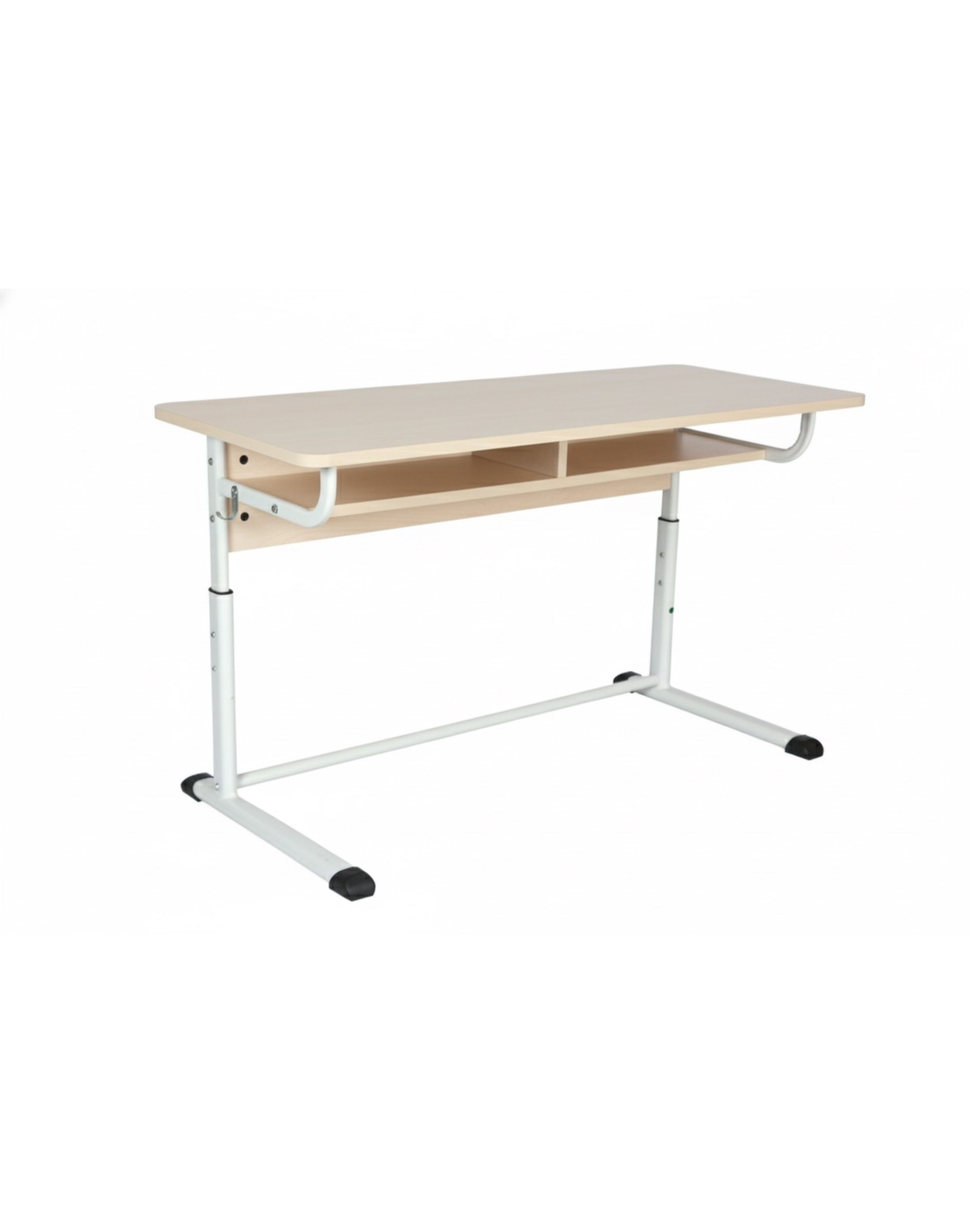 Учнівський 2-місний стіл на плоскоовальній трубі, №4-7, 1200х500х640-820 мм., АНШАР ГРУП (32781)